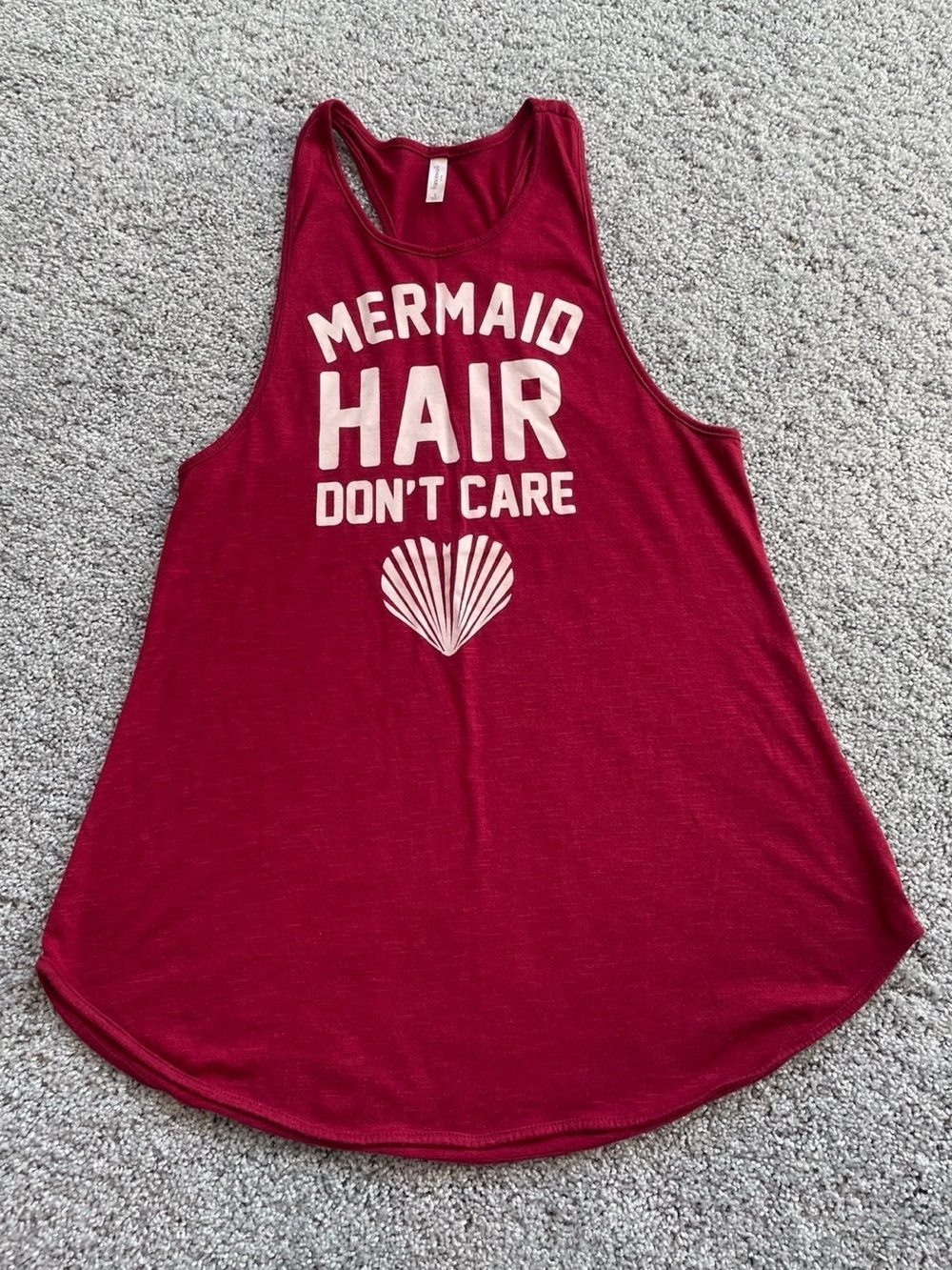 Francesca's Deep Pink Scoop Neck Tank
